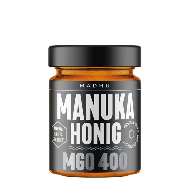 MADHU HONEY Manuka Honig MGO400 Glas 250 g